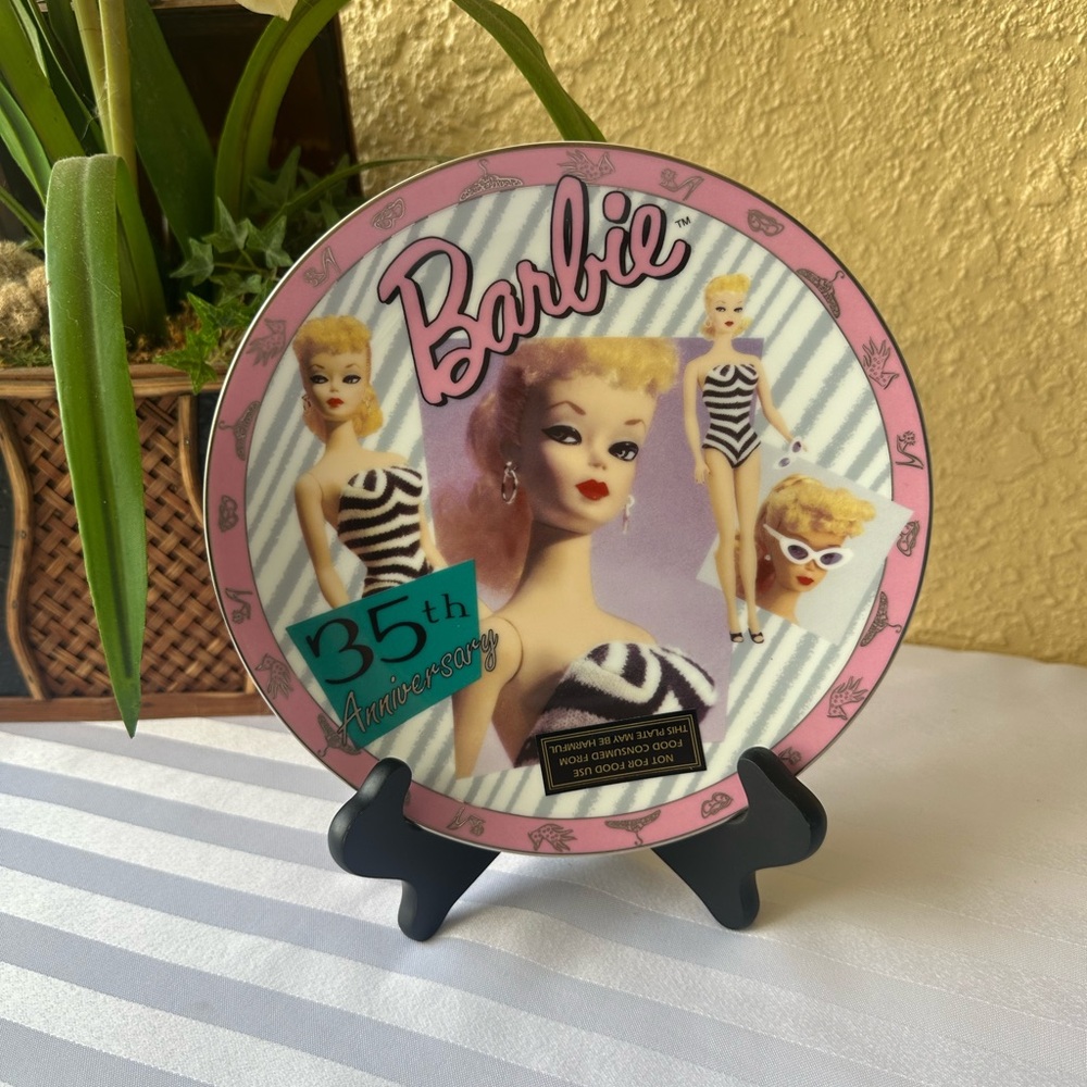 Barbie 35th Anniversary Plate Vintage 90’s